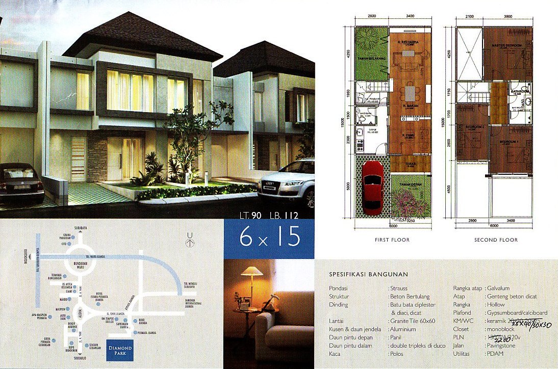 342 Gambar Desain Rumah 6x15 Kolam Renang Kekinian Model Rumah